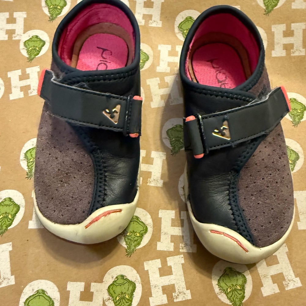 Plae Navy and Pink Kids Shoes